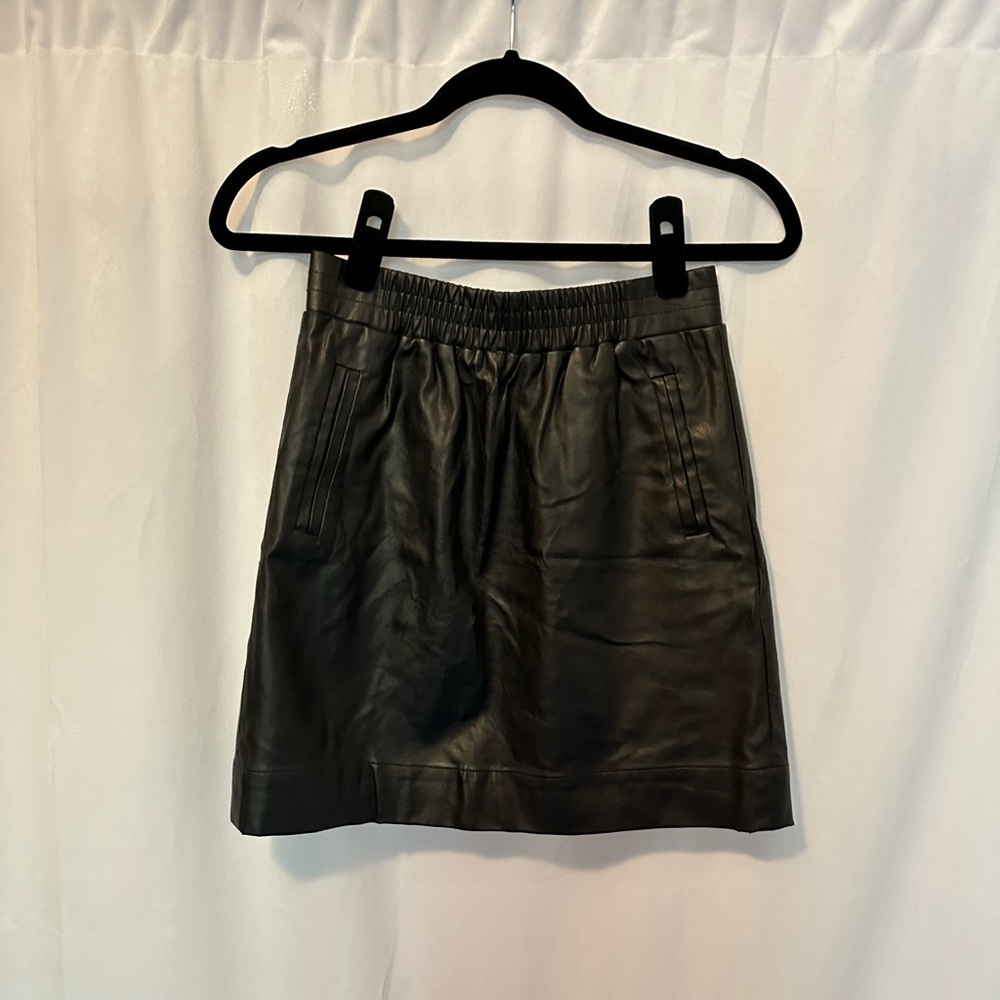 Black Leather Skirt